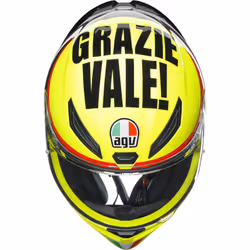 AGV K-1 S Grazie Vale Casque, noir-jaune, taille XS pour Hommes