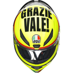 AGV K-1 S Grazie Vale Casque, noir-jaune, taille S pour Hommes