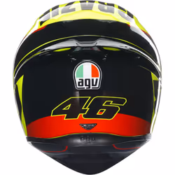 AGV K-1 S Grazie Vale Casque, noir-jaune, taille S pour Hommes