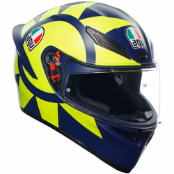 AGV K-1 S Soleluna 2018 Casque, bleu-jaune, taille XL pour Hommes