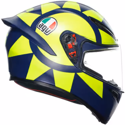 AGV K-1 S Soleluna 2018 Casque, bleu-jaune, taille 2XL pour Hommes