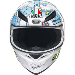 AGV K-1 S Winter Test 2017 Casque, blanc-bleu, taille 2XL pour Hommes