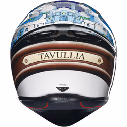 AGV K-1 S Winter Test 2017 Casque, blanc-bleu, taille 2XL pour Hommes