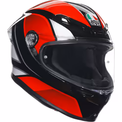 AGV K6 S Hyphen Casque, noir-blanc-rouge, taille XL pour Hommes