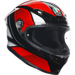 AGV K6 S Hyphen Casque, noir-blanc-rouge, taille XL pour Hommes