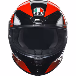 AGV K6 S Hyphen Casque, noir-blanc-rouge, taille XL pour Hommes