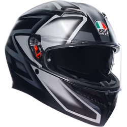 AGV K3 Compound Casque, noir-gris, taille S pour Hommes