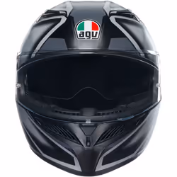 AGV K3 Compound Casque, noir-gris, taille S pour Hommes