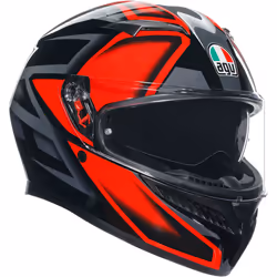 AGV K3 Compound Casque, noir-rouge, taille XL pour Hommes