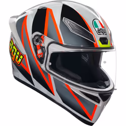 AGV K-1 S Blipper Casque, gris-argent, taille 2XL pour Hommes