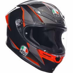 Casque Agv K6 S Agv E2206  Slashcut Black/Grey/Red XS