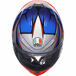 AGV K-6 S Slashcut Casque, noir-rouge-bleu, taille M pour Hommes