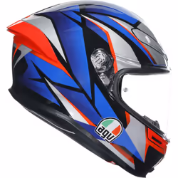 AGV K-6 S Slashcut Casque, noir-rouge-bleu, taille 2XL pour Hommes
