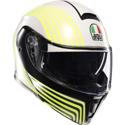 AGV Streetmodular Iseo Casque, blanc-jaune, taille L pour Hommes