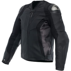Dainese Avro 5 Veste en cuir de moto, noir-gris, taille 56 pour Hommes