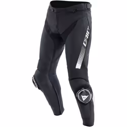 Dainese Super Speed Pantalon en cuir de moto, noir-blanc, taille 48 pour Hommes