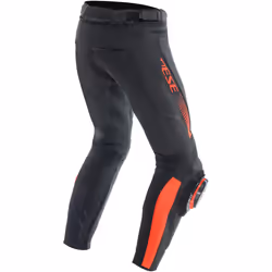 Dainese Super Speed Pantalon en cuir de moto, noir-rouge, taille 48 pour Hommes