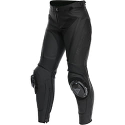 Dainese Delta 4 Pantalon en cuir de moto pour dames, noir, taille 50 pour Femmes