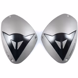 Dainese Dets Genouillères en aluminium, noir-gris pour Hommes