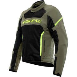Dainese Air Frame 3 Veste textile de moto, noir-vert, taille 54 pour Hommes