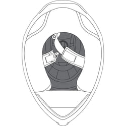 AGV K-6/K-6 S Coussinets de couronne de casque, noir, taille S pour Hommes