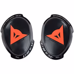 Dainese RSS 4.0 Kit de glissières de genou, noir-rouge pour Hommes