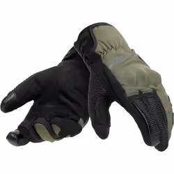 Dainese Trento D-Dry Gants de moto, noir-vert, taille S pour Hommes