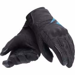Dainese Trento D-Dry Gants de moto pour dames, noir-bleu, taille XS pour Femmes