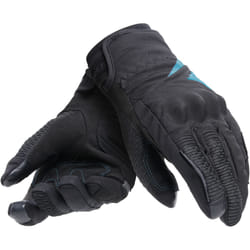 Dainese Trento D-Dry Gants de moto pour dames, noir-bleu, taille S pour Femmes