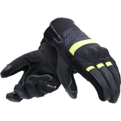 Dainese Fulmine D-Dry Gants de moto, noir-jaune, taille M pour Hommes