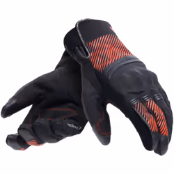 Dainese Fulmine D-Dry Gants de moto, noir-rouge, taille S pour Hommes
