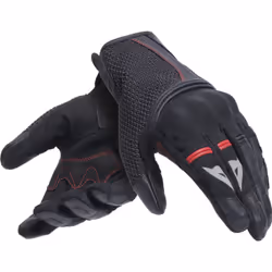 Dainese Namib Gants de moto, noir-rouge, taille M pour Hommes