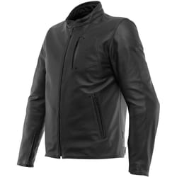 Dainese Fulcro Veste en cuir de moto, noir, taille 52 pour Hommes