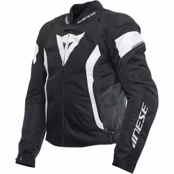 Dainese Avro 5 Veste textile de moto, noir-blanc, taille 62 pour Hommes