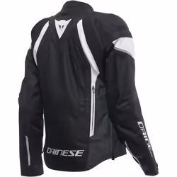 Dainese Avro 5 Veste textile de moto pour dames, noir-blanc, taille 42 pour Femmes