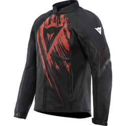 Dainese Herosphere Tex Tarmac Blouson textile de moto, noir-rouge, taille 48 pour Hommes
