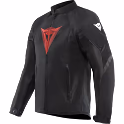 Dainese Herosphere Tex Diamond Blouson textile de moto, noir-rouge, taille 44 pour Hommes