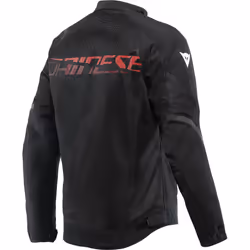 Dainese Herosphere Tex Diamond Blouson textile de moto, noir-rouge, taille 44 pour Hommes