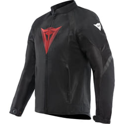 Dainese Herosphere Tex Diamond Blouson textile de moto, noir-rouge, taille 56 pour Hommes