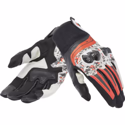 Dainese Mig 3 Unisex Gants de moto, noir-blanc-rouge, taille XL pour Hommes