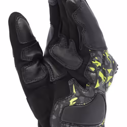 Dainese Mig 3 Unisex Gants de moto, noir-gris-jaune, taille S pour Hommes