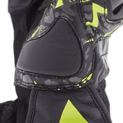 Dainese Mig 3 Unisex Gants de moto, noir-gris-jaune, taille XS pour Hommes