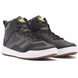 Dainese Suburb Air Chaussures de moto, noir-vert-jaune, taille 42 pour Hommes