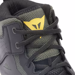 Dainese Suburb Air Chaussures de moto, noir-vert-jaune, taille 42 pour Hommes