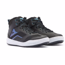 Dainese Suburb Air Chaussures de moto pour dames, noir-blanc-bleu, taille 39 pour Femmes