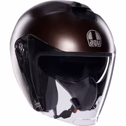 AGV Irides Mono Casque jet, brun, taille M pour Hommes