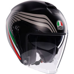 AGV Irides Bologna Casque jet, noir-gris, taille XL pour Hommes