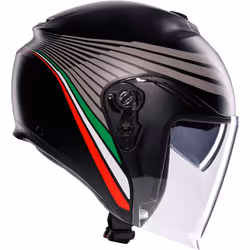 AGV Irides Bologna Casque jet, noir-gris, taille XL pour Hommes