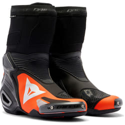 Dainese Axial 2 Bottes de moto, noir-rouge, taille 45 pour Hommes