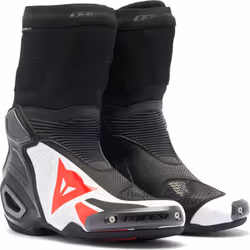 Dainese Axial 2 Air bottes de moto perforées, noir-blanc-rouge, taille 40 pour Hommes
